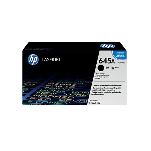 HP 645A ORIGINAL LASERJET TONER CARTRIDGE BLACK C9730A