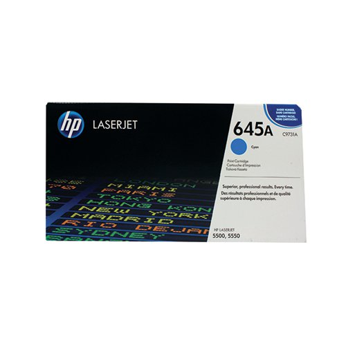 HP 645A ORIGINAL LASERJET TONER CARTRIDGE CYAN C9731A