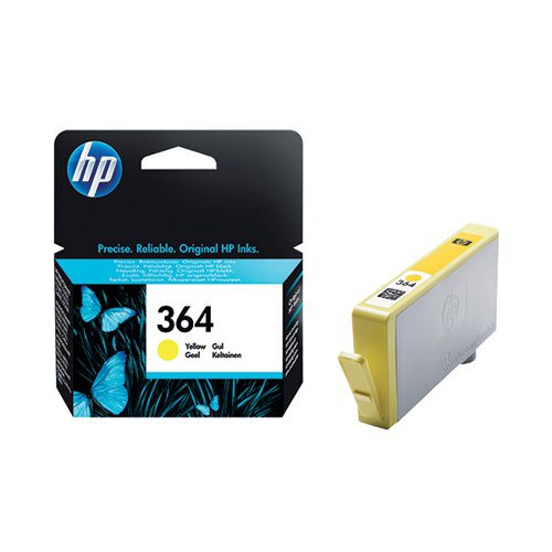 HP 364 ORIGINAL INK CARTRIDGE 3-ML YELLOW CB320EE