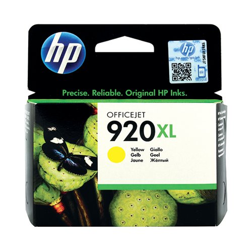 HP 920XL ORIGINAL INK CARTRIDGE HIGH YIELD YELLOW CD974AE