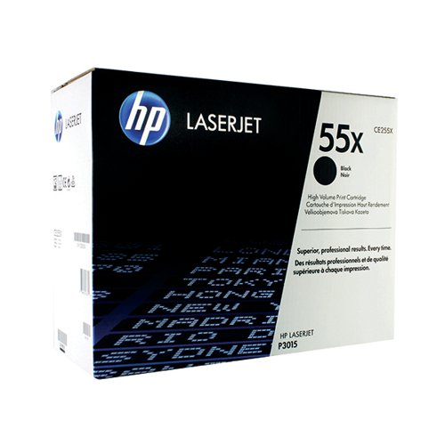 HP 55X ORIGINAL LASERJET TONER CARTRIDGE HIGH YIELD BLACK CE