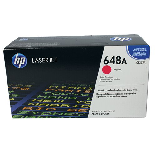 HP 648A ORIGINAL LASERJET TONER CARTRIDGE MAGENTA CE263A