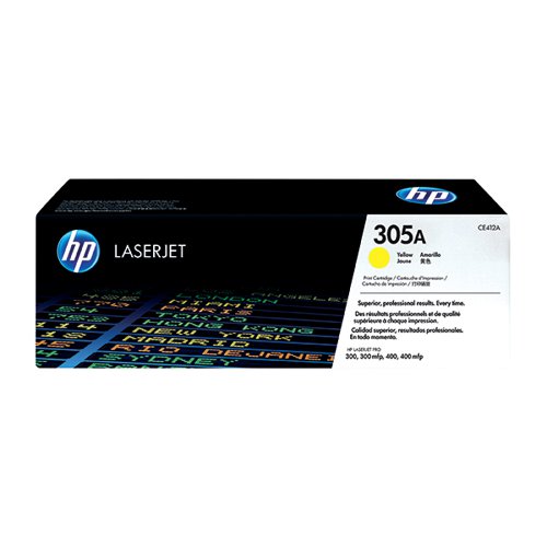 HP 305A ORIGINAL LASERJET TONER CARTRIDGE YELLOW CE412A
