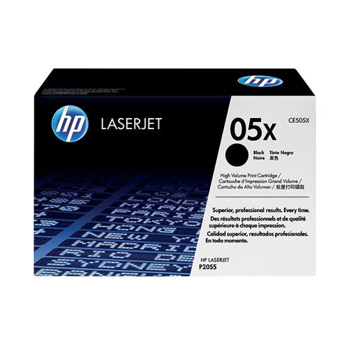 HP 05X ORIGINAL LASERJET TONER CARTRIDGE HIGH YIELD BLACK CE