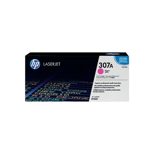 HP 307A ORIGINAL LASERJET TONER CARTRIDGE MAGENTA CE743A