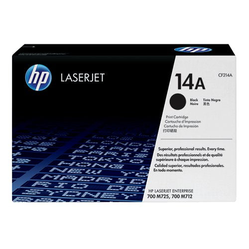 HP 14A ORIGINAL LASERJET TONER CARTRIDGE BLACK CF214A