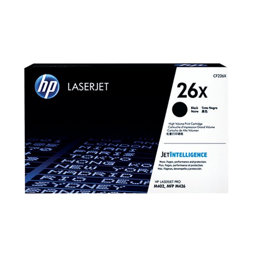 HP 26X ORIGINAL LASERJET TONER CARTRIDGE HIGH YIELD BLACK CF