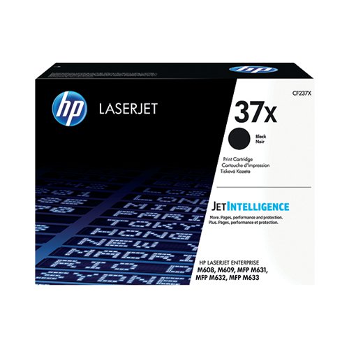 HP 37X ORIGINAL LASERJET TONER CARTRIDGE HIGH YIELD BLACK CF