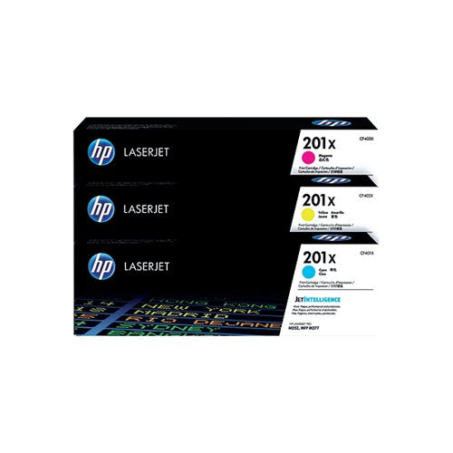 HP 201X ORIGINAL LASERJET TONER CARTRIDGE HIGH YIELD CMY 3-P