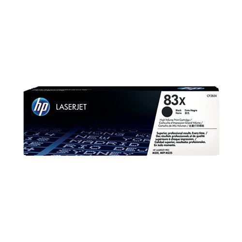 HP 83X ORIGINAL LASERJET TONER CARTRIDGE HIGH YIELD BLACK CF