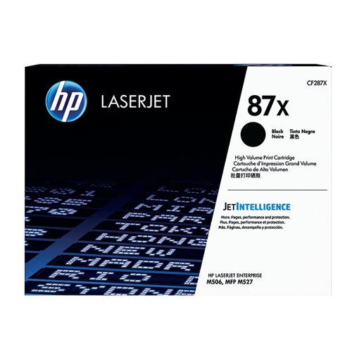HP 87X ORIGINAL LASERJET TONER CARTRIDGE HIGH YIELD BLACK CF