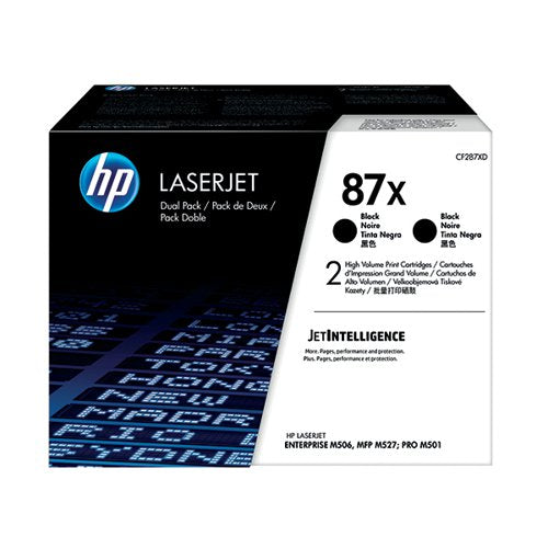 HP 87X ORIGINAL LASERJET TONER CARTRIDGE HIGH YIELD BLACK 2-
