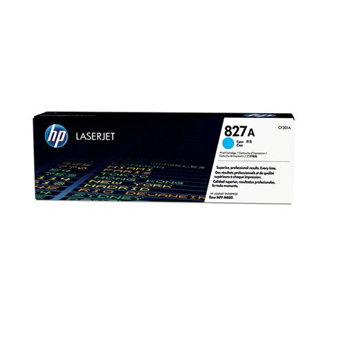 HP 827A ORIGINAL LASERJET TONER CARTRIDGE CYAN CF301A