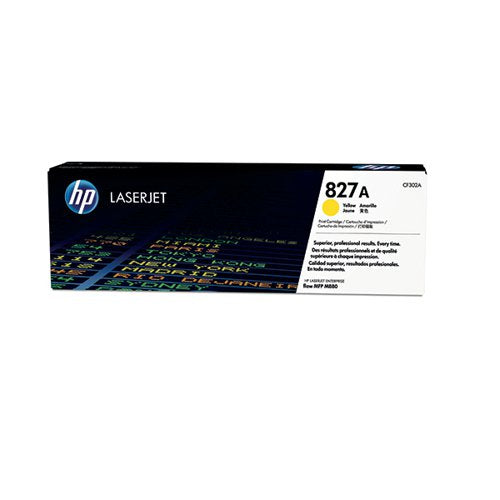 HP 827A ORIGINAL LASERJET TONER CARTRIDGE YELLOW CF302A