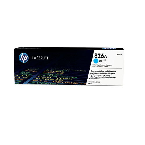 HP 826A ORIGINAL LASERJET TONER CARTRIDGE CYAN CF311A