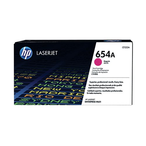 HP 654A ORIGINAL LASERJET TONER CARTRIDGE MAGENTA CF333A