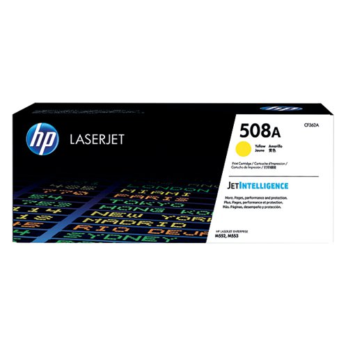HP 508A ORIGINAL LASERJET TONER CARTRIDGE YELLOW CF362A