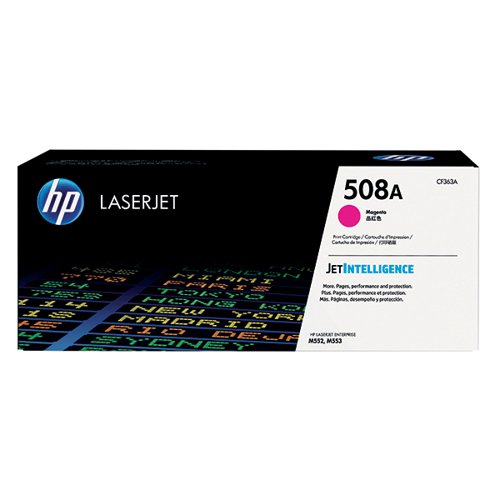 HP 508A ORIGINAL LASERJET TONER CARTRIDGE MAGENTA CF363A