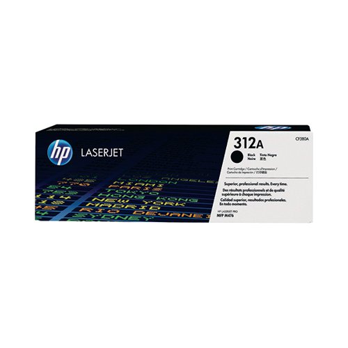 HP 312A ORIGINAL LASERJET TONER CARTRIDGE BLACK CF380A