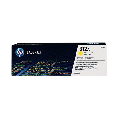 HP 312A ORIGINAL LASERJET TONER CARTRIDGE YELLOW CF382A