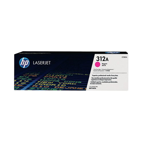 HP 312A ORIGINAL LASERJET TONER CARTRIDGE MAGENTA CF383A