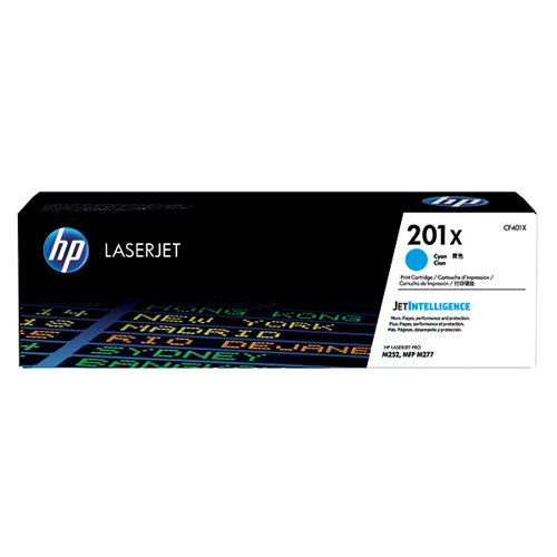 HP 201X ORIGINAL LASERJET TONER CARTRIDGE HIGH YIELD CYAN CF