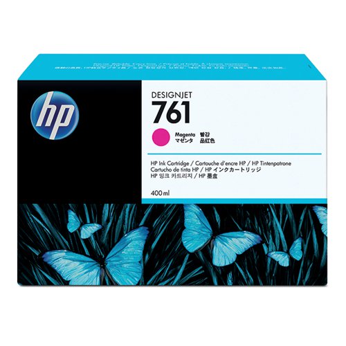 HP 761 DESIGNJET INK CARTRIDGE 400-ML MAGENTA CM993A