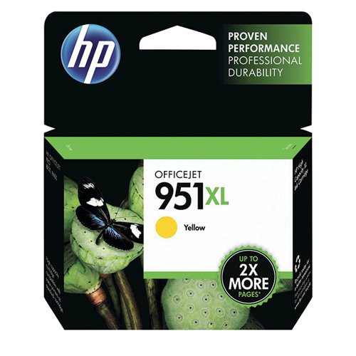 HP 951XL ORIGINAL INK CARTRIDGE HIGH YIELD YELLOW CN048AE