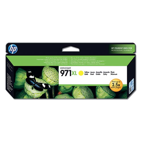 HP 971XL ORIGINAL INK CARTRIDGE HIGH YIELD YELLOW CN628AE