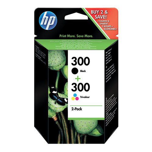 HP 300 ORIGINAL INK CARTRIDGE 4-ML BLACK/TRI-COLOR CN637EE