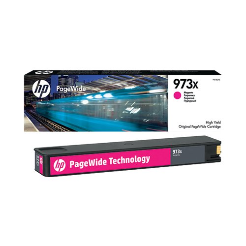 HP 973X ORIGINAL PAGEWIDE CARTRIDGE HIGH YIELD MAGENTA F6T82