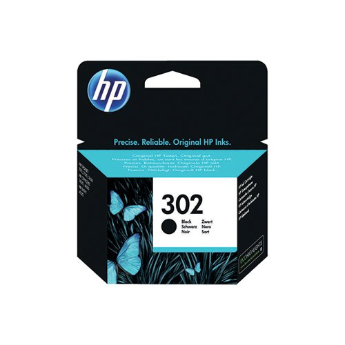 HP 302 ORIGINAL INK CARTRIDGE 3.5-ML BLACK F6U66AE