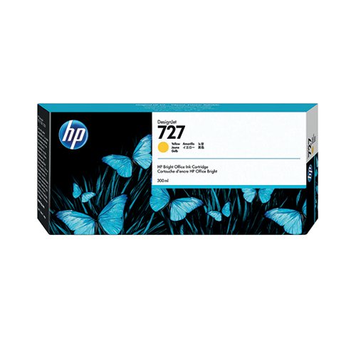 HP 727 DESIGNJET INK CARTRIDGE 300-ML YELLOW F9J78A