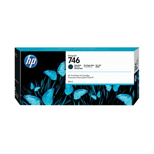 HP 746 ORIGINAL INK CARTRIDGE 300-ML MATTE BLACK P2V83A