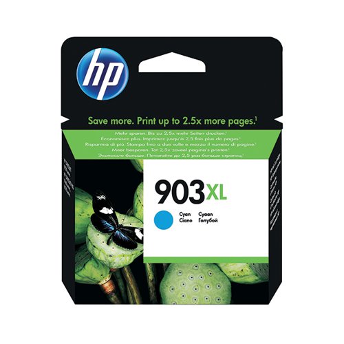 HP 903XL ORIGINAL INK CARTRIDGE HIGH YIELD CYAN T6M03AE