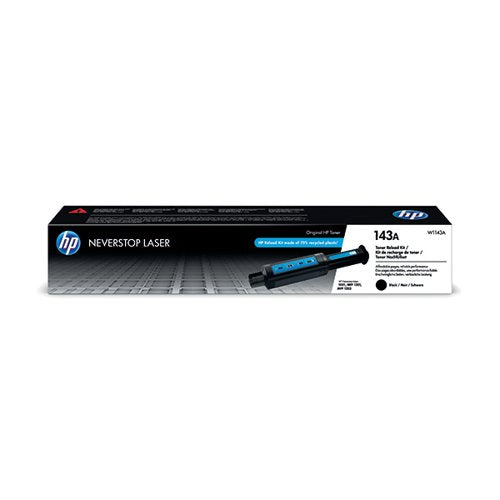 HP 143A ORIGINAL NEVERSTOP TONER RELOAD KIT BLACK W1143A