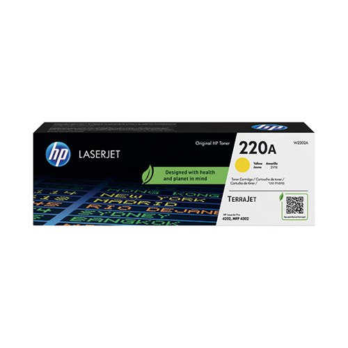 HP 220A ORIGINAL LASERJET TONER CARTRIDGE YELLOW W2202A