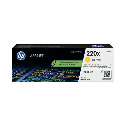HP 220X ORIGINAL LASERJET TONER CARTRIDGE HIGH YIELD YELLOW