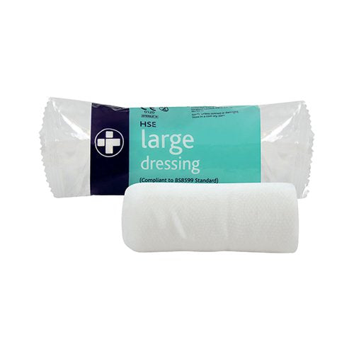 RELIANCE MEDICAL HSE STERILE DRESSING 180 X 180MM LARGE (10