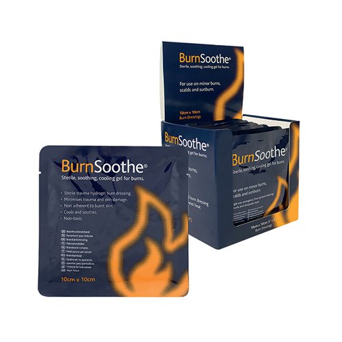 RELIANCE MEDICAL BURNSOOTHE BURN DRESSING 100 X 100MM (10 PA