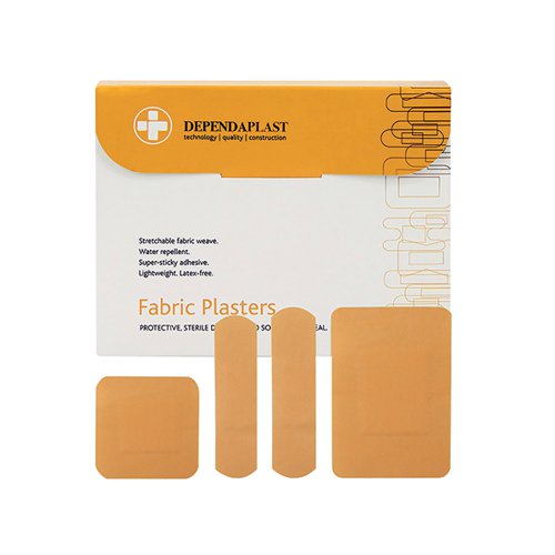 RELIANCE MEDICAL DEPENDAPLAST FABRIC PLASTERS ASSORTED SIZES
