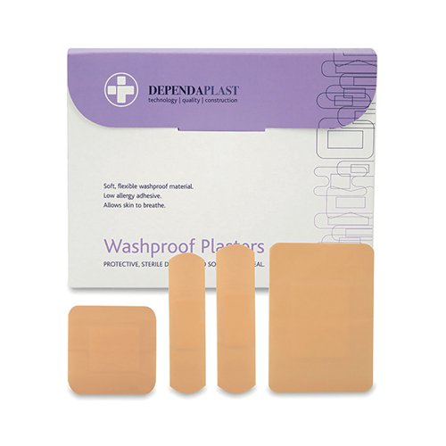 RELIANCE MEDICAL DEPENDAPLAST WASHPROOF PLASTERS ASSORTED (P