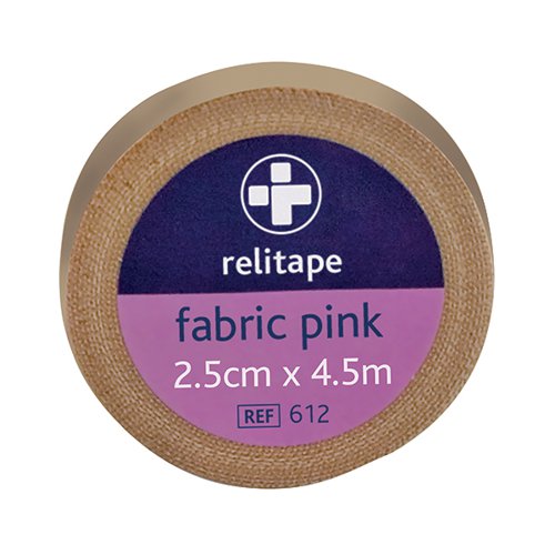 RELIANCE MEDICAL RELITAPE FABRIC ELASTIC STRAPPING TAPE PINK