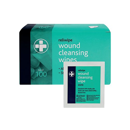 RELIANCE INDIVIDUALLY WRAPPED MEDICAL RELIWIPE WOUND CLEANSI