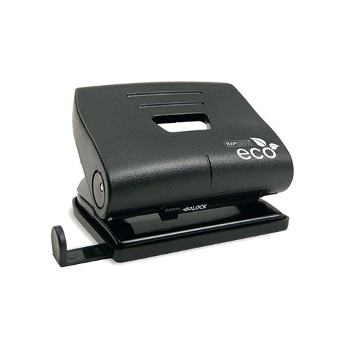 RAPESCO ECO MEDIUM HOLE PUNCH CAPACITY 22 SHEETS BLACK 1086