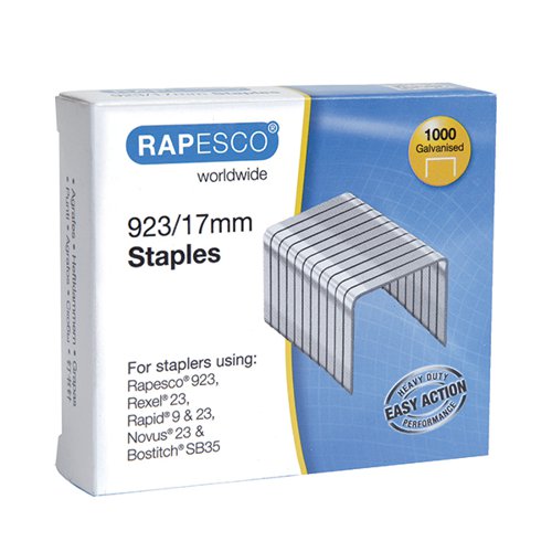 RAPESCO 923/17MM STAPLES (1000 PACK) 1240