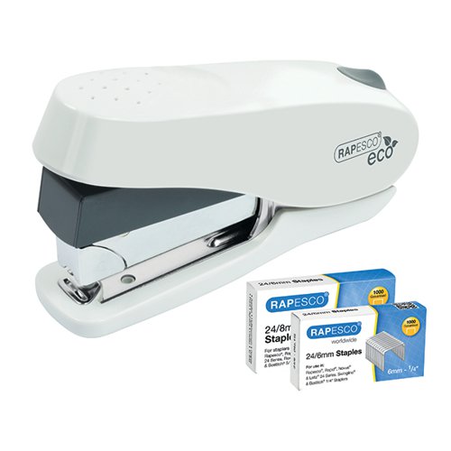 RAPESCO ECO LUNA LESS EFFORT STAPLER WHITE 1467