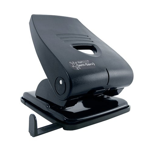 RAPESCO 835-P HEAVY DUTY 2-HOLE PUNCH METAL BLACK PF835PB2
