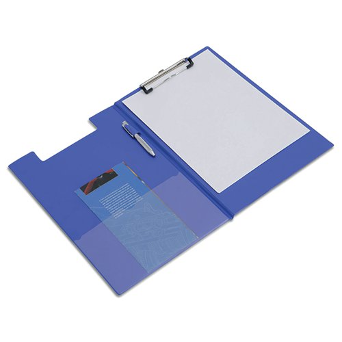 RAPESCO FOLDOVER CLIPBOARD FOOLSCAP BLUE VFDCB0L3
