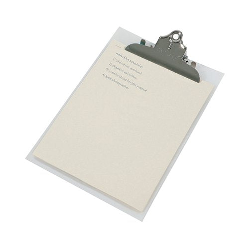 RAPESCO HEAVY DUTY CLIPBOARD FROSTED FOOLSCAP TRANSPARANT 08